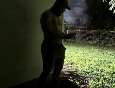 Backyard Cigar, Cum and Piss