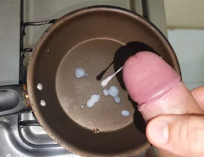 Wow, Tasty Fried Cum for Breakfast!!