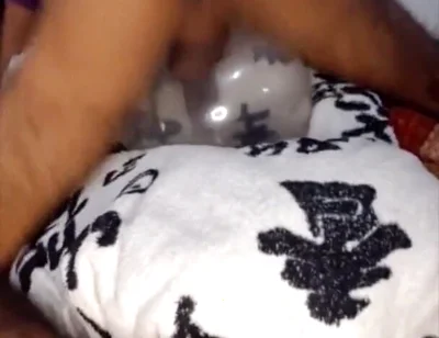 I Fucked an Inflated Condom and Left It Full of Milk