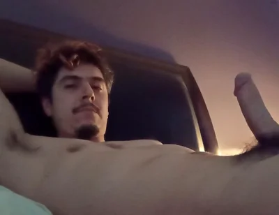 Handsome Man Big Throbbing Cock No Hands