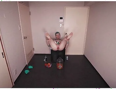 Rose Bud And Axel Abysse - Deviant Jock Stuffs Huge Amount Of Food In His Prolapsed Asshole