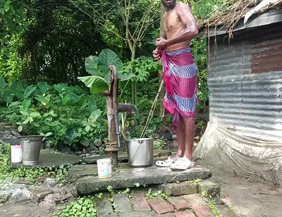 Indian Mature Shower Open Place Desi Style