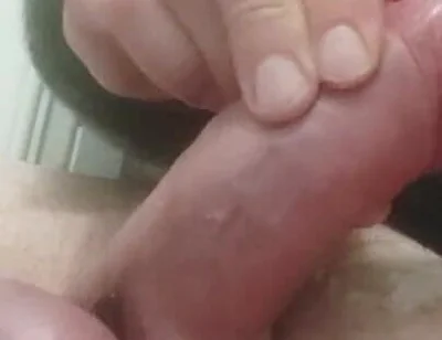 Emptying My Thick (double Cock Ring Bound) Cock From a Big Creamy Cum Load All Over My Entire Black T-shirt