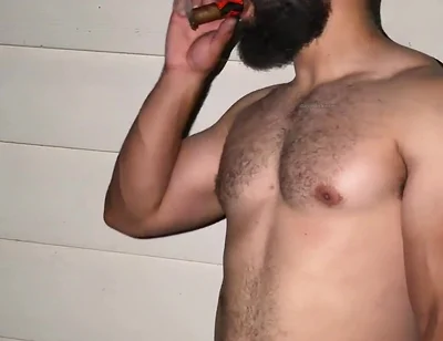 Backyard Cigar, Cum and Piss