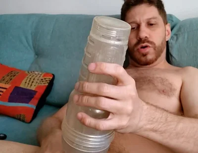 Jerking off with a Fleshlight