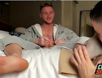 Nick Charms Worships Colt Spence With Ass Sniffing Feet Licking And Dick Sucking