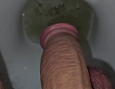 Me Pissing in the Toilet - Closeup Cock POV
