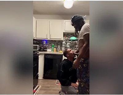 Casanova Eats Kyle Dick In The Kitchen And Gets Cum On His Face