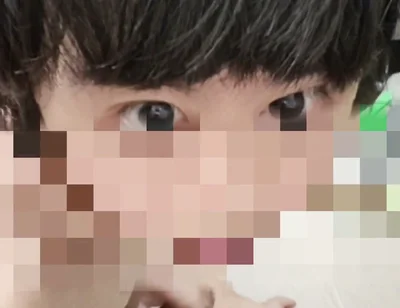 Cute Guy Masturbates with a Mosaic Face After Ejaculation, His Expression Super Cute and White Fluid Ejaculated