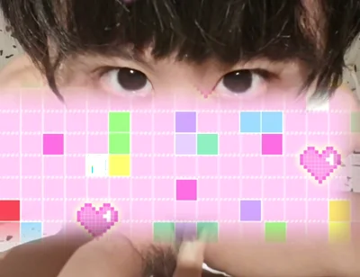 Cute Boys with Cute Expressions Masturbating Super Hard Pink Mosaics