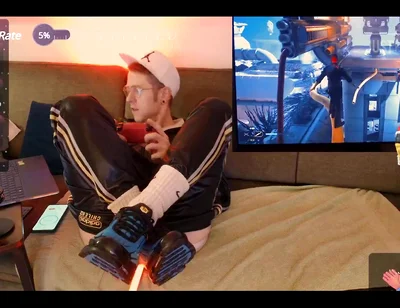 Playing Star Wars with Lightsword in Ass