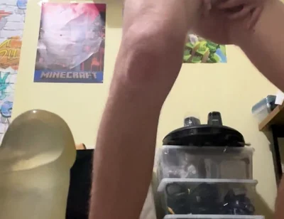 Fleshlight and Dildo Fucking for 12 Minutes Straight, Wet Horny Boy Long and Deep Fuck