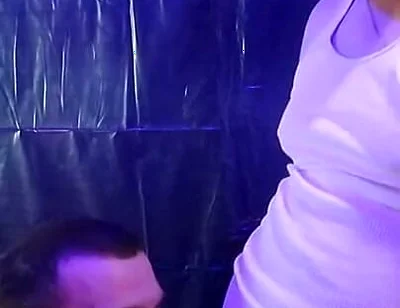 Risky BJ at Halloween Party While People Were Watching