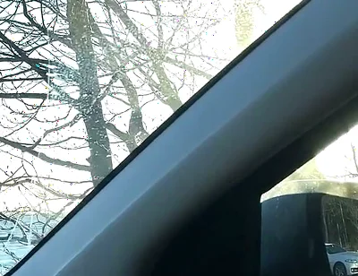 Erking off in the Car and Cumming - Uncut Cock