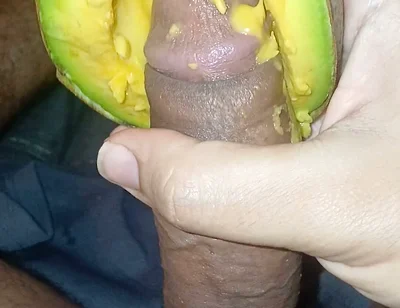 Picking an Avocado with Great Pleasure Until I Ejaculate.