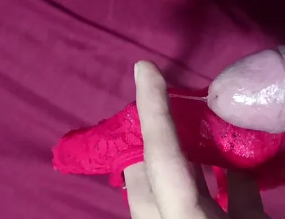 Jerking off with My Friend's Thong