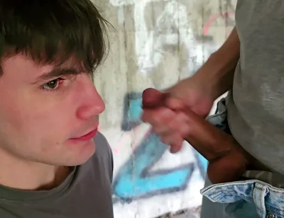 Risky Outdoor Gay Bareback Sex Almost Exposed While Facefucking & Pounding Boypussy Under a Motorway Bridge