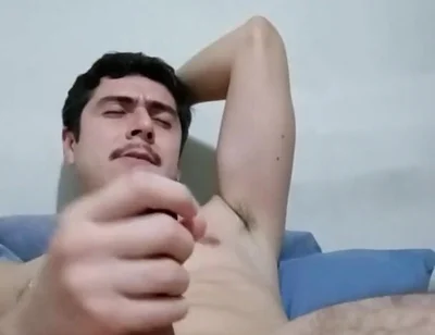 Horny Guy Jerking off Big Dick, Wait for Precum Spill Ending