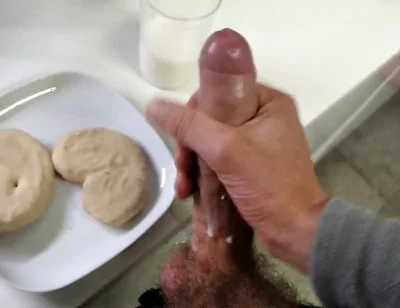 Very Dirty Boy I Prepare a Special Breakfast for You, Milk and Palm Tree with Cum Cream