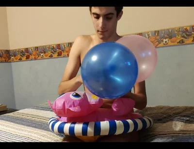 Inflatable Hippo and Ballons!