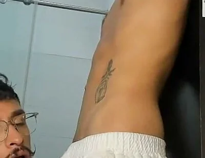 Colombian Latinos Playing in Apartment Bathroom