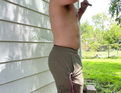 Bearded Muscle Cub Cigar Cum Outdoors