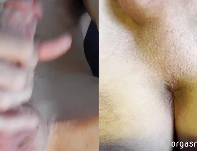 My Orgasm From Two Different Views - Cumshot and Anal Contractions