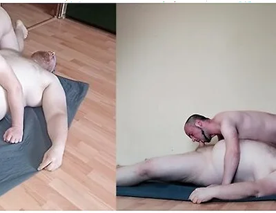 Big Bear Eating Chasers Ass, Lickin, Sucking, Cum Eating