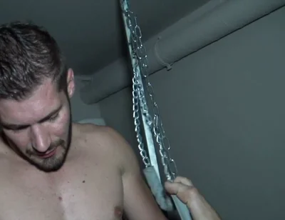Twink Fucked in Sling by Straight