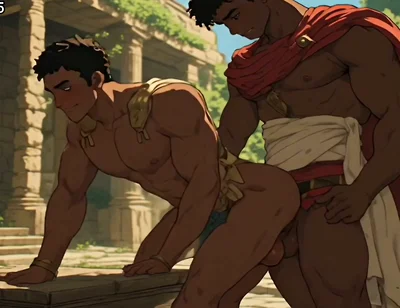 Ebony Compilation of Roman Soldier and Gladiator Cartoon Hentai Animation