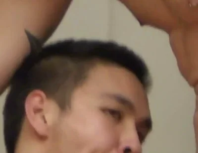 Asian Twink Sucks and Fucks Lucky Dude