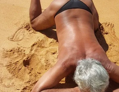 Ladysilva on the Beach in Bikini Showing off Her Hot Big Ass