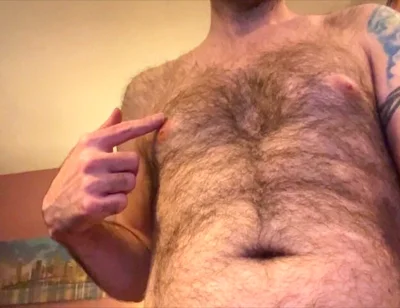 Handsome Bator Bates to His Music on His Cock Dick Dong Penis Time with Hard Erect Hairy Cock