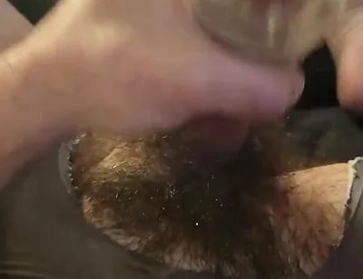 Jacking off in New Nylons with Dick Toy