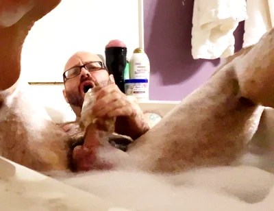 Rub a Dub Dub a Handsome Hairy Horny Stepdaddy in the Tub