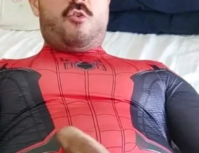 Do you want to see how Spider-Man gives cum?