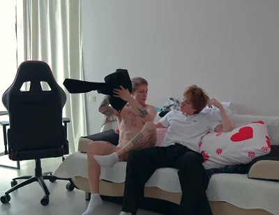 Two Students in the Yard: Big Cock Top, Deepthroat, Then He Wrecks the Cute Twink’s Smooth Ass