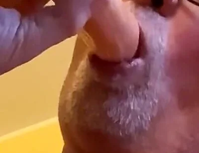 Cumshot in Mouth Is Tasty