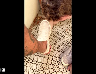 Licking Aplha's Sneaker and Feet