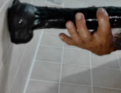 10-7-26 the Shower the Toys Cobra with His Fingers in His Azz Wowzers