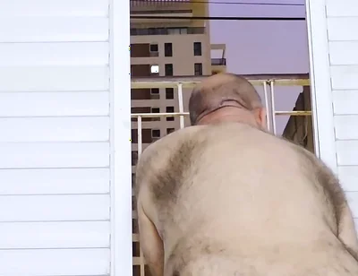 Making Myself Horny in Front of the Street, and Draining My Sperm Factory