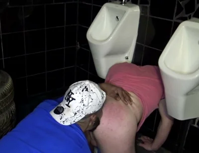 Slut Fucked Raw in Public Toilets by Arab