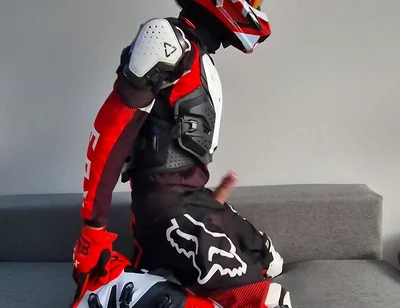 A Very Excited Biker Marked His New Fox Boots