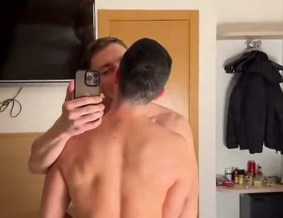 Frotting and Double Cumshots with Muscle Bro