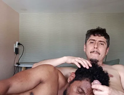 Cumshot on Bodybuilder's Face