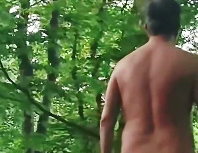 Naked Walking, Then Wank & Cum