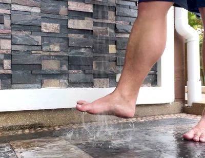 Jack Stacked - Big Muscular Feet and Intense Sole Teasing by the Pool