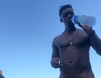 Exhibitionism on the Beach 10 Inches Dick BBC