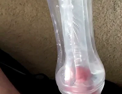 Fucking My See Though Pocket Pussy