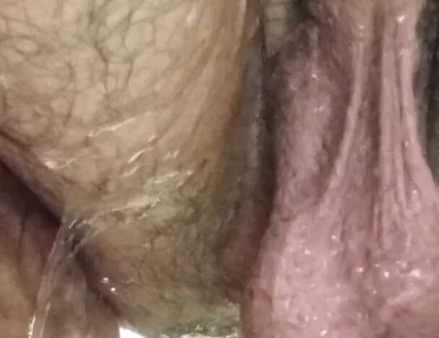 A handsome cock with big, hairy balls is taking a shower and waiting for beautiful, hairy pussies—to stick it inside... sorry, but he really wants to!